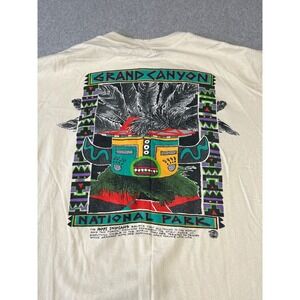 Vintage Grand Canyon National Park Shirt Mens XL Creme Single Stitch Made USA